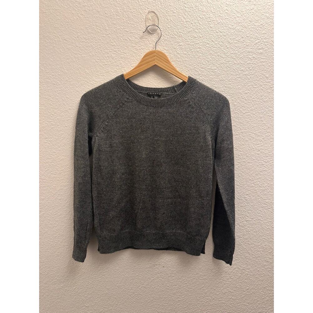 Theory Sweater Womens P/TP Gray Alpaca Silk NWOT